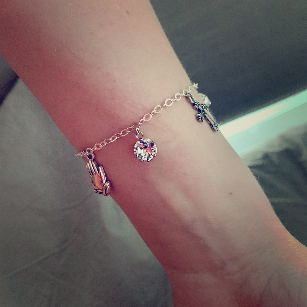 Handmade Prayer Charm Bracelet